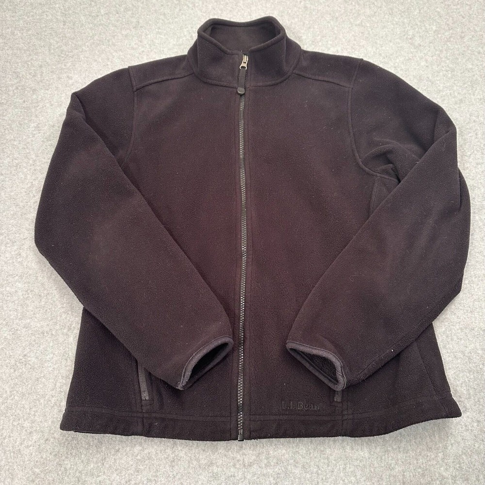L. L. BEAN Women's Fleece Jacket Size Small Regular Polyester Long Sleeve